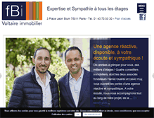 Tablet Screenshot of immobilier-fbi.fr